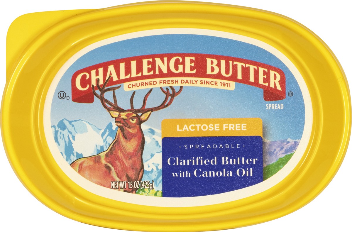 slide 8 of 13, Challenge Dairy Lactose Free Spreadable With Canola Oil Clarified Butter 15 oz, 15 oz