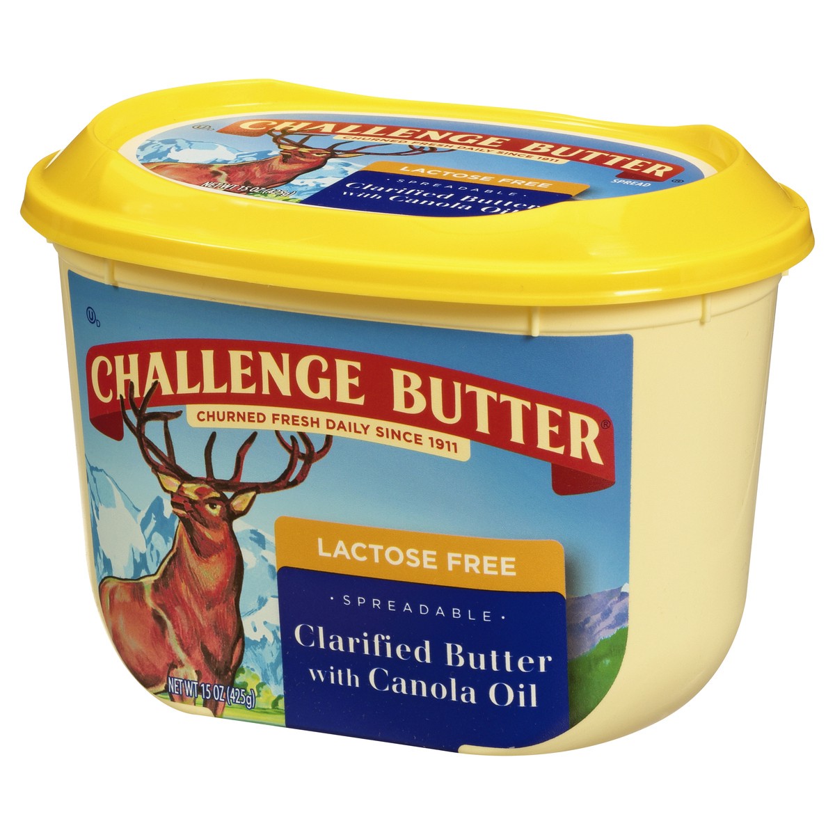 slide 3 of 13, Challenge Dairy Lactose Free Spreadable With Canola Oil Clarified Butter 15 oz, 15 oz