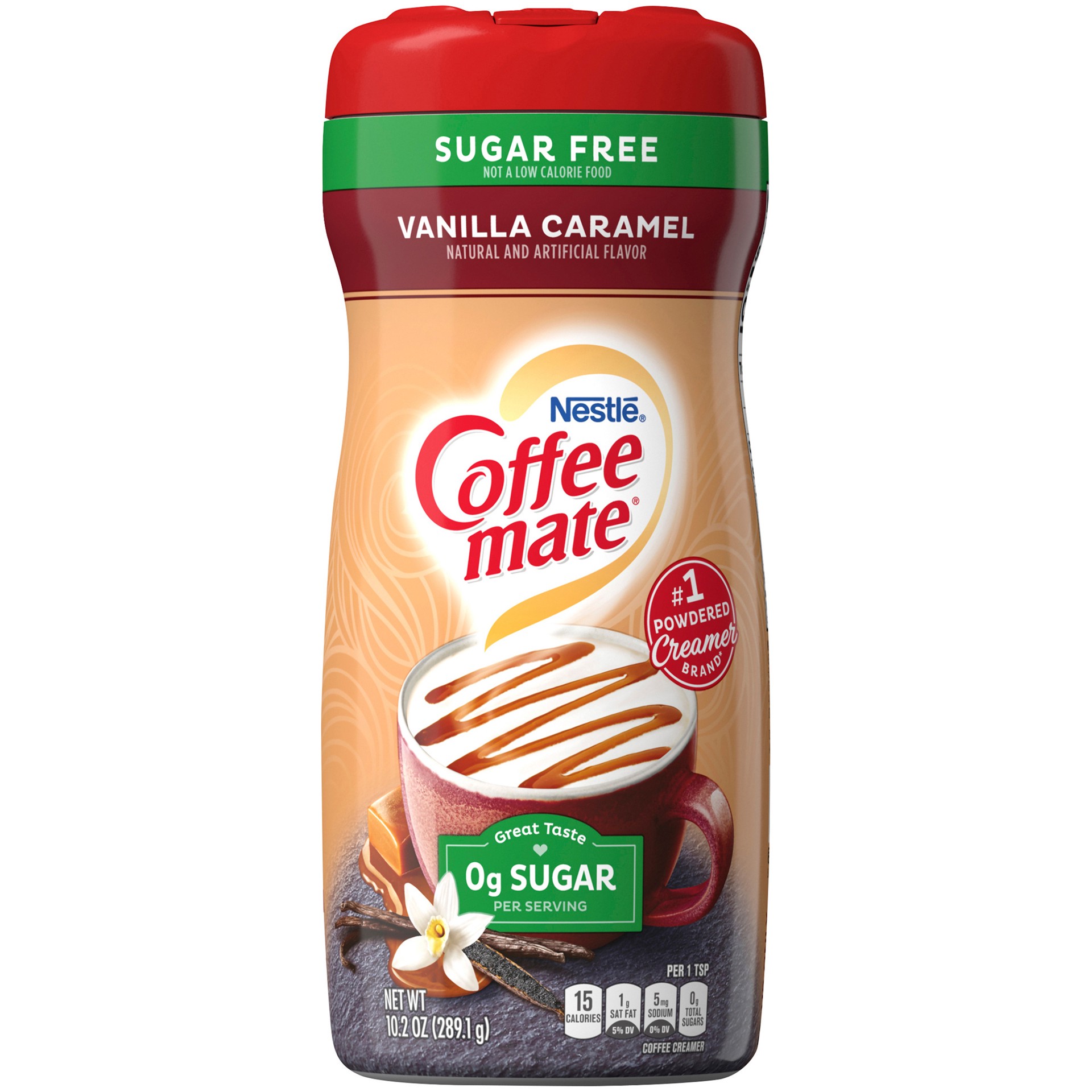 slide 1 of 3, Coffee mate Nestle Coffee mate Vanilla Caramel Sugar Free Powder Coffee Creamer, 10.2 oz