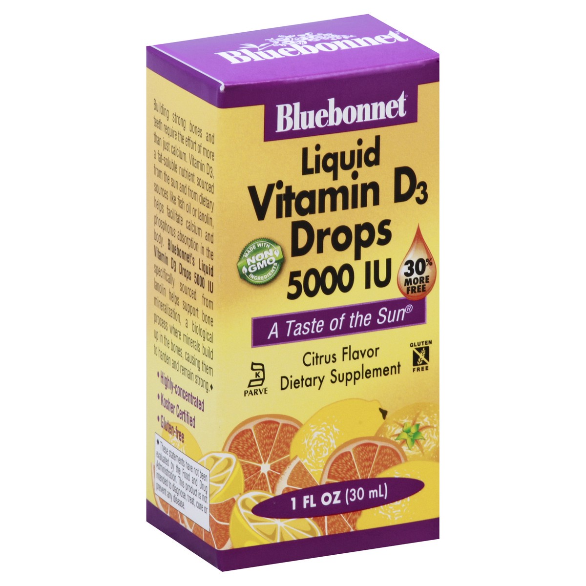 slide 6 of 13, Bluebonnet Nutrition Liquid Vitamin D3 Drops 5000 Iu, 1 fl oz