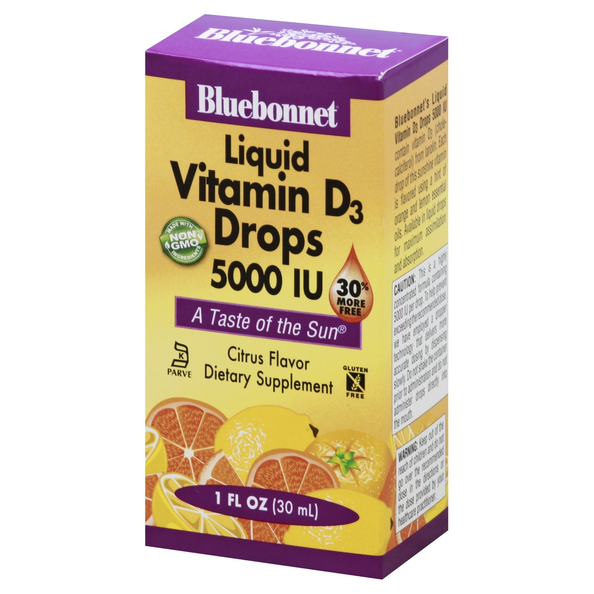 slide 10 of 13, Bluebonnet Nutrition Liquid Vitamin D3 Drops 5000 Iu, 1 fl oz