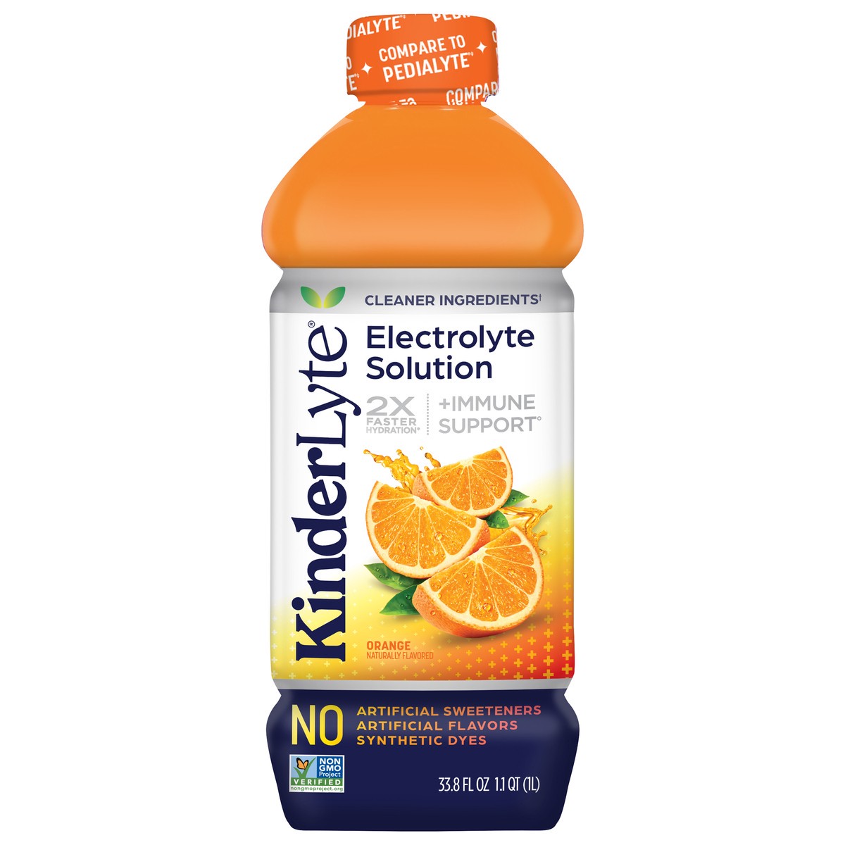 slide 1 of 13, Kinderlyte Orange Electrolyte Solution 33.8 fl oz, 33.8 oz
