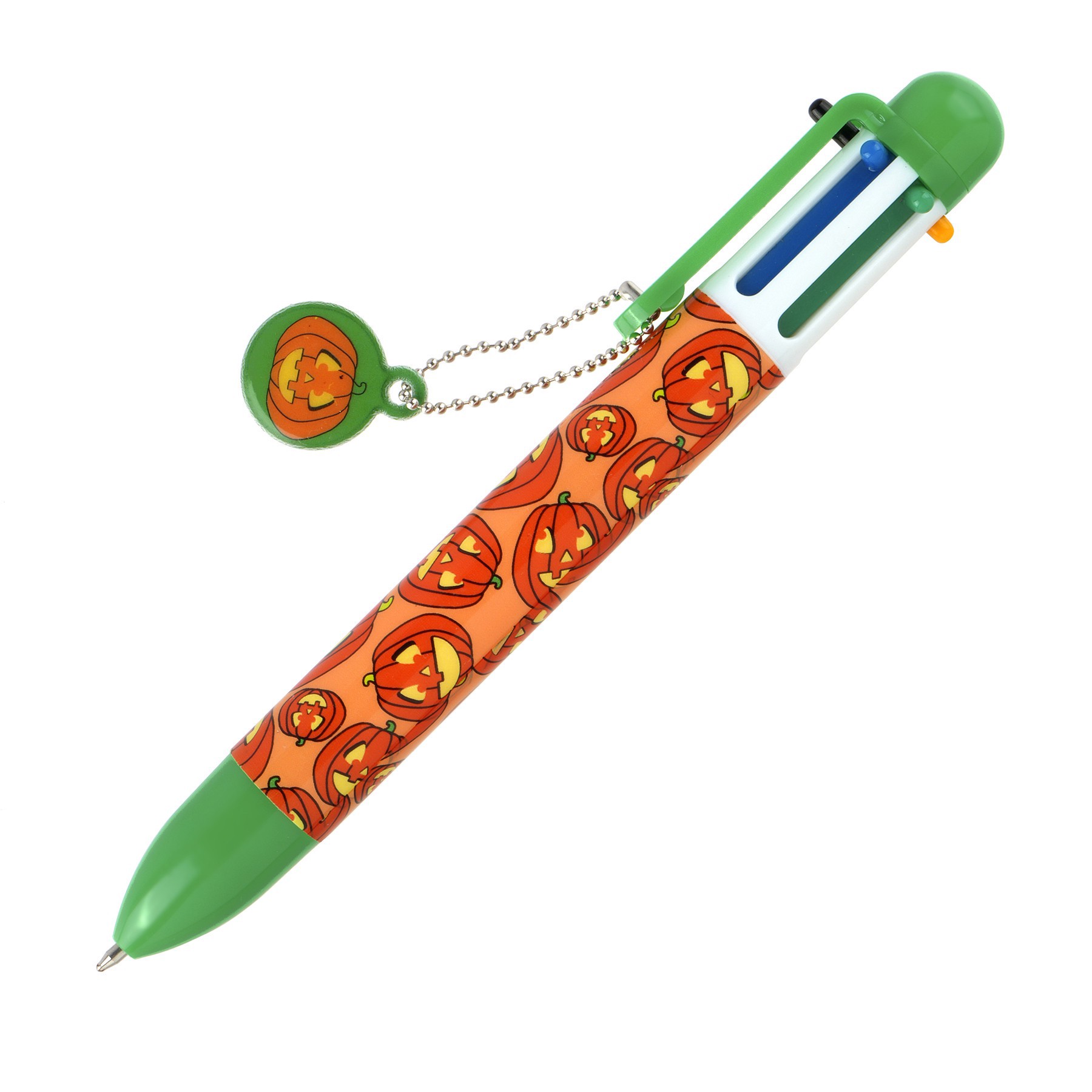 slide 2 of 2, 5.5" Jack-O'-Lantern 6-Color Click It Pen By Creatology, 5.5 in