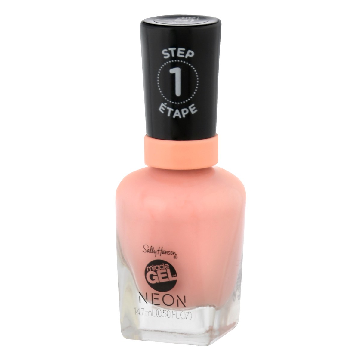 slide 5 of 11, Sally Hansen Miracle Gel Neon Peach Please 051 Nail Color 14.7 ml, 0.5 oz