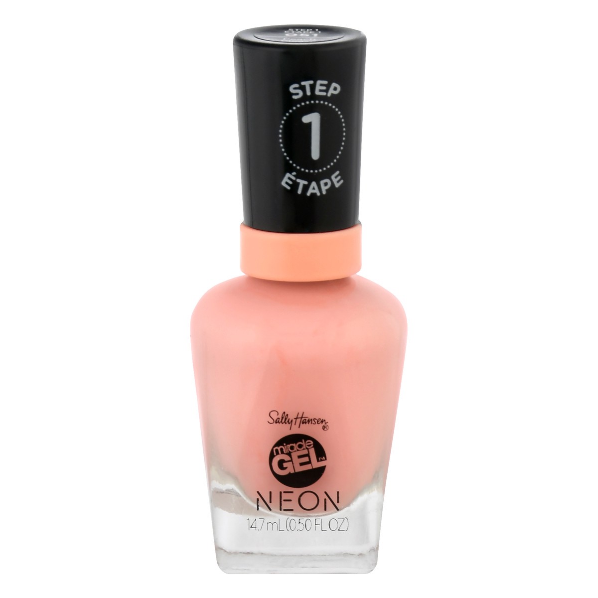 slide 8 of 11, Sally Hansen Miracle Gel Neon Peach Please 051 Nail Color 14.7 ml, 0.5 oz