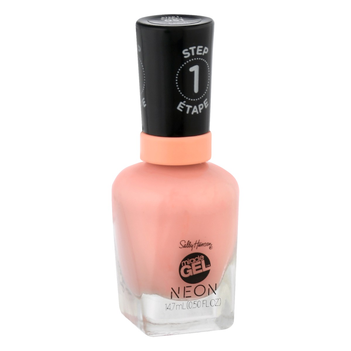slide 3 of 11, Sally Hansen Miracle Gel Neon Peach Please 051 Nail Color 14.7 ml, 0.5 oz