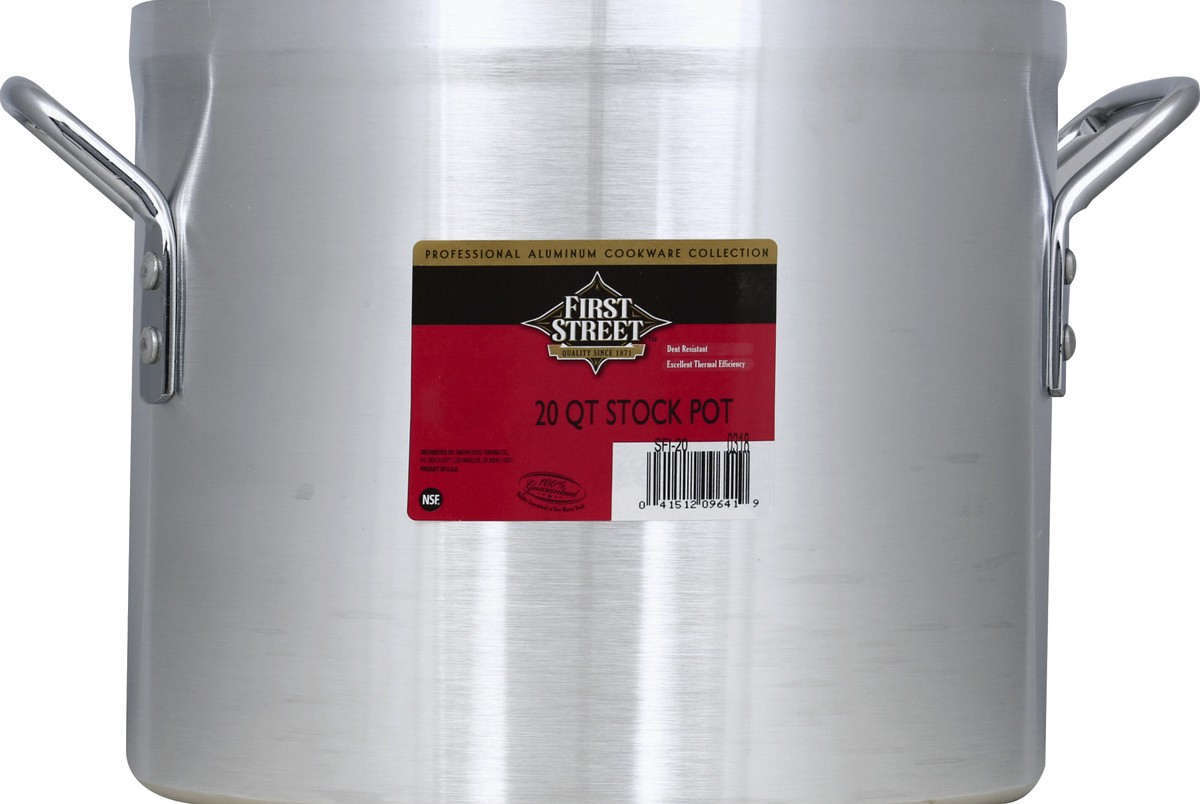 slide 5 of 6, First Street Aluminum Stock Pot, 20 qt