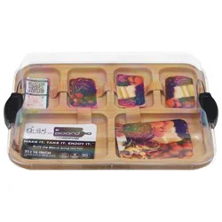 Farberware Bamboo Cutting Board with Locking Lid - 1 pc