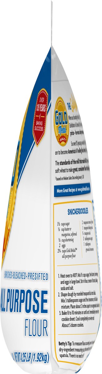 slide 5 of 9, Gold Medal All Purpose Flour with Resealable Bag, 4.25 pounds, 4.25 lb