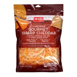 Weis Quality Gourmet Sharp Cheddar Blend  Shredded Cheese