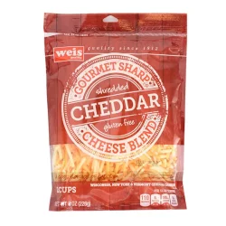 Weis Quality Gourmet Sharp Cheddar Blend  Shredded Cheese