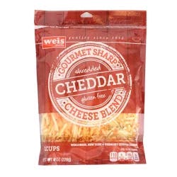 Weis Quality Gourmet Sharp Cheddar Blend Shredded Cheese