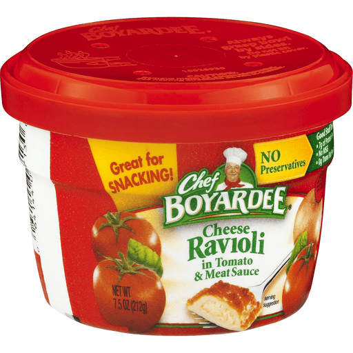 slide 2 of 9, Chef Boyardee Cheese Ravioli in Tomato & Meat Sauce, 7.5 oz