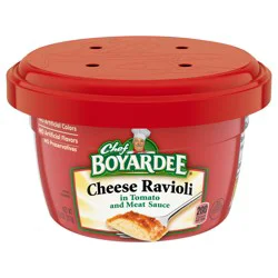 Chef Boyardee Cheese Ravioli in Tomato and Meat Sauce, Microwavable Meal, 7.5 oz. Bowl