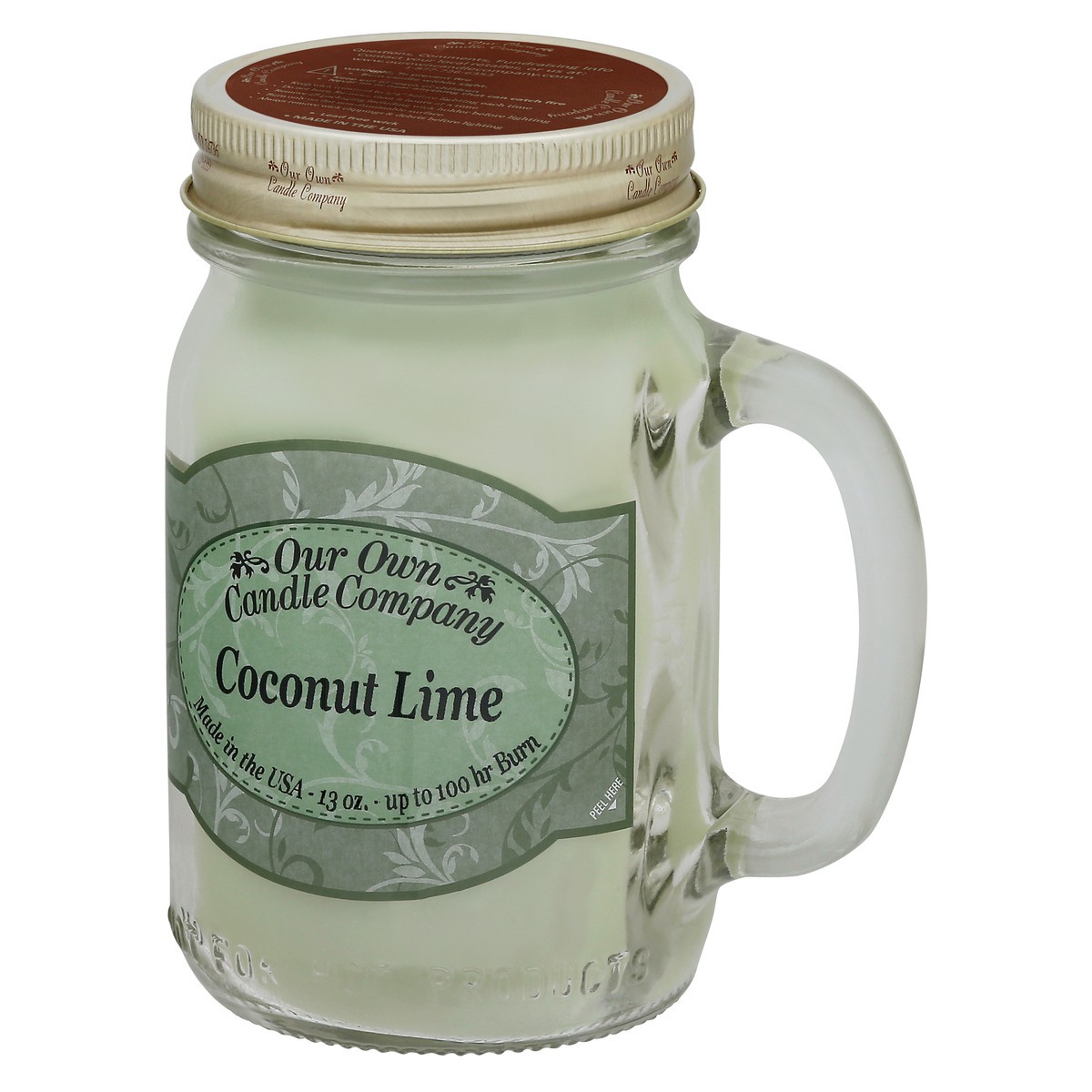 slide 7 of 9, Our Own Candle Company Coconut Lime Candle 1 ea, 1 ct