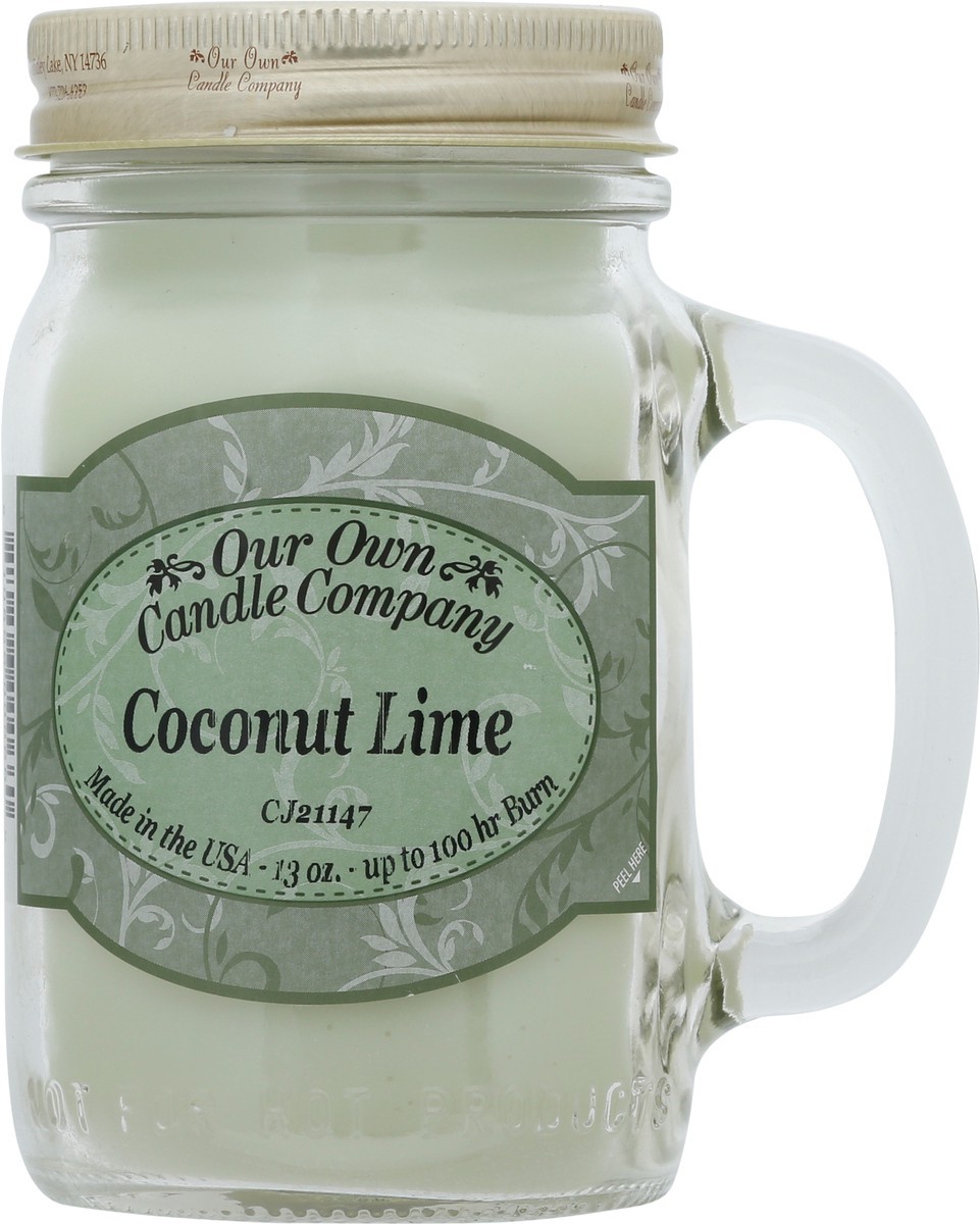 slide 3 of 9, Our Own Candle Company Coconut Lime Candle 1 ea, 1 ct