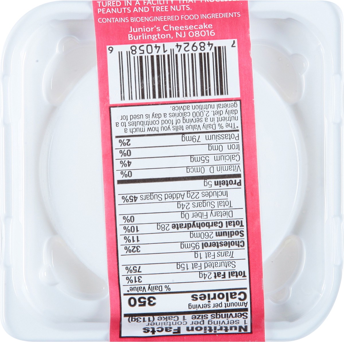 slide 6 of 9, Junior's Little Fella Strawberry Swirl Cheesecake - 4 oz, 4 oz