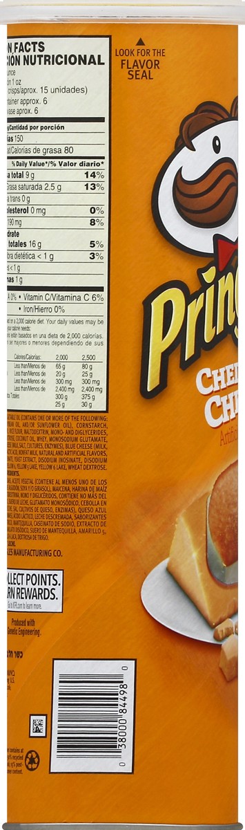 slide 6 of 6, Pringles Cheddar Cheese Potato Crisps, 5.96 oz