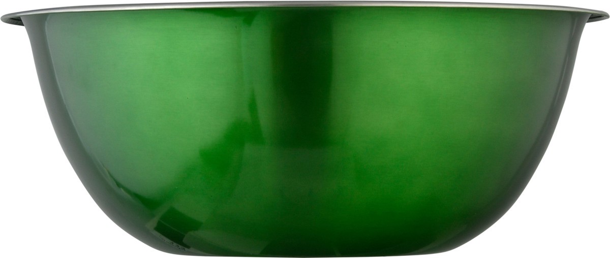 slide 6 of 10, Basic Essentials Tabletops Unlimited Stainless Steel Mixing Bowl - Green, 5 qt