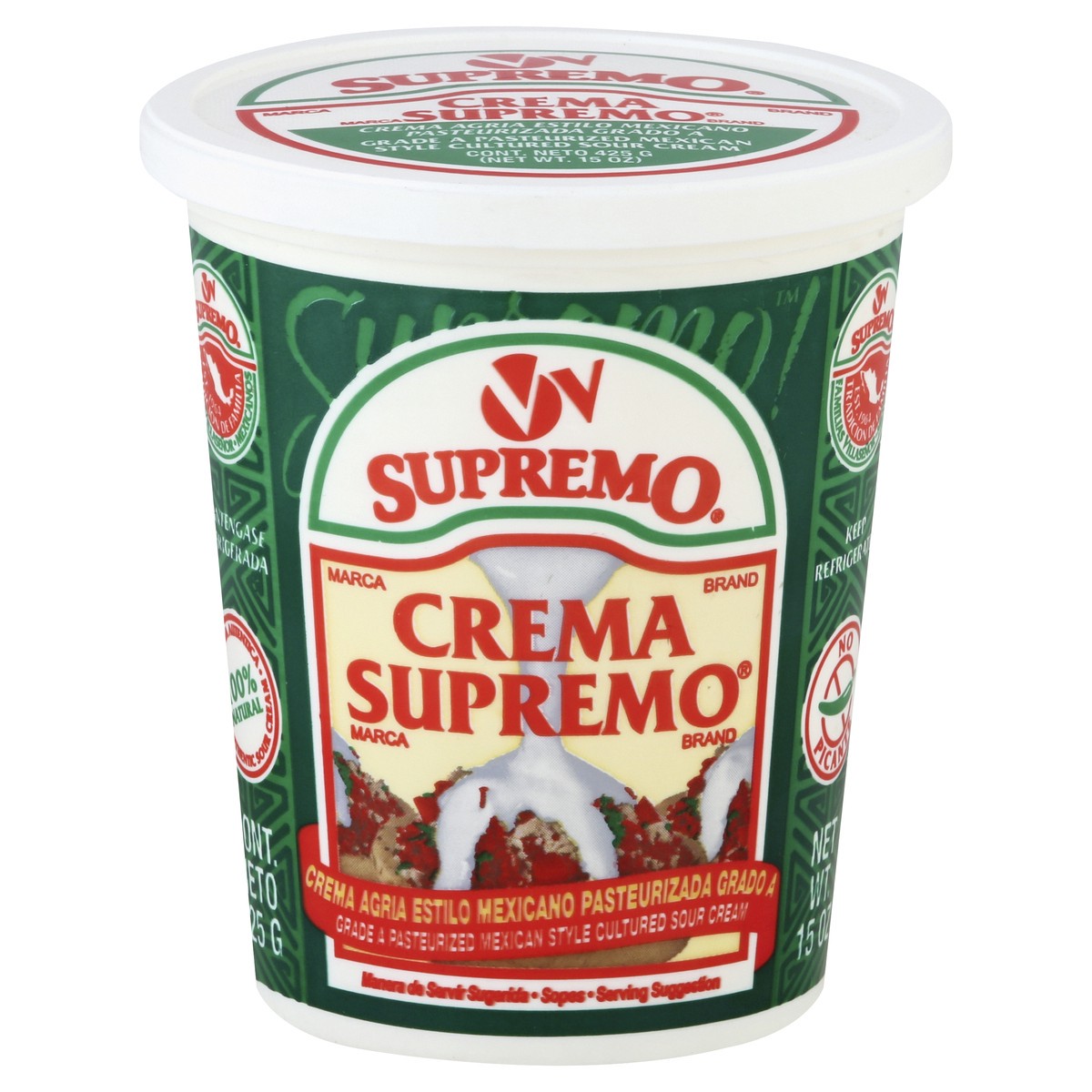 slide 3 of 4, Supremo Sour Cream 15 oz, 15 oz