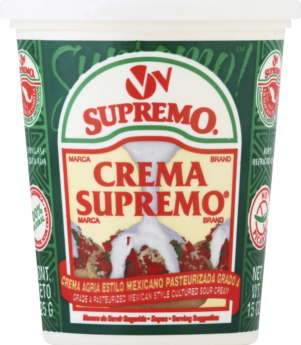 slide 1 of 4, Supremo Sour Cream 15 oz, 15 oz