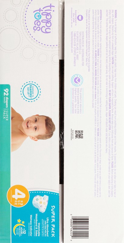 slide 4 of 4, Tippy Toes Super Club Pack Size 4, 92 ct