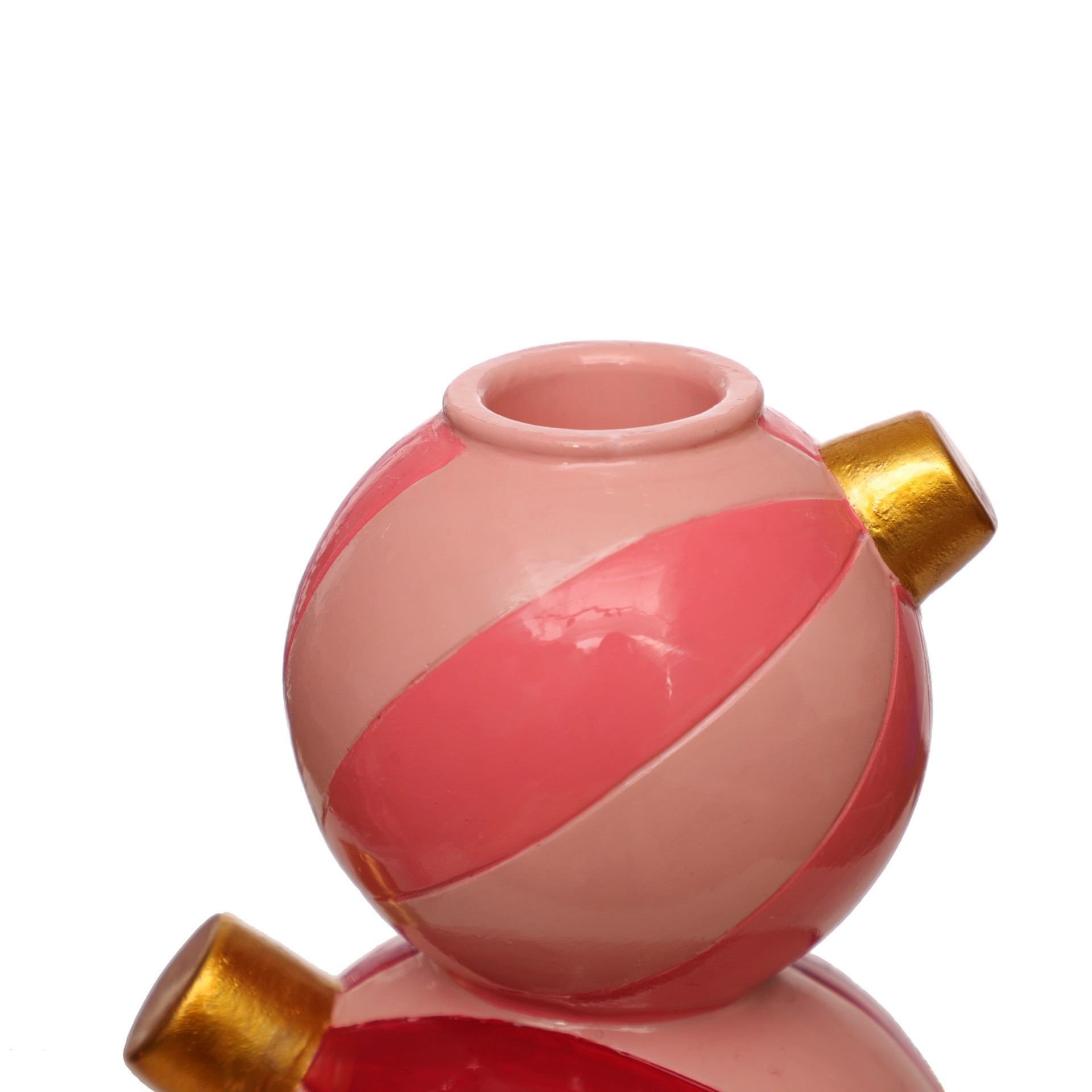 slide 3 of 3, 5.5" Ball Ornament Stack Candle Holder By Ashland, 5.5 in