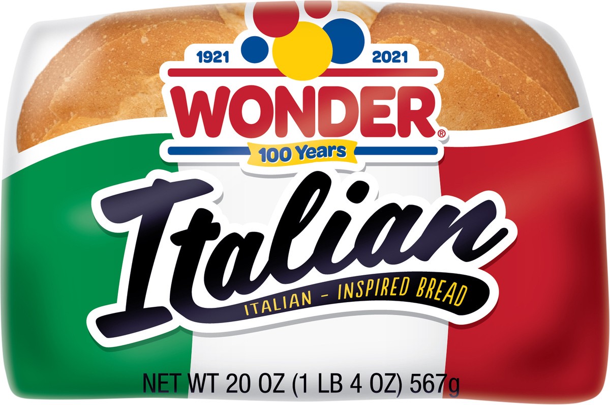 slide 4 of 13, Wonder Bread Italian Bread, Italian-Inspired Wide Loaf White Bread, 20 oz Loaf, 20 oz