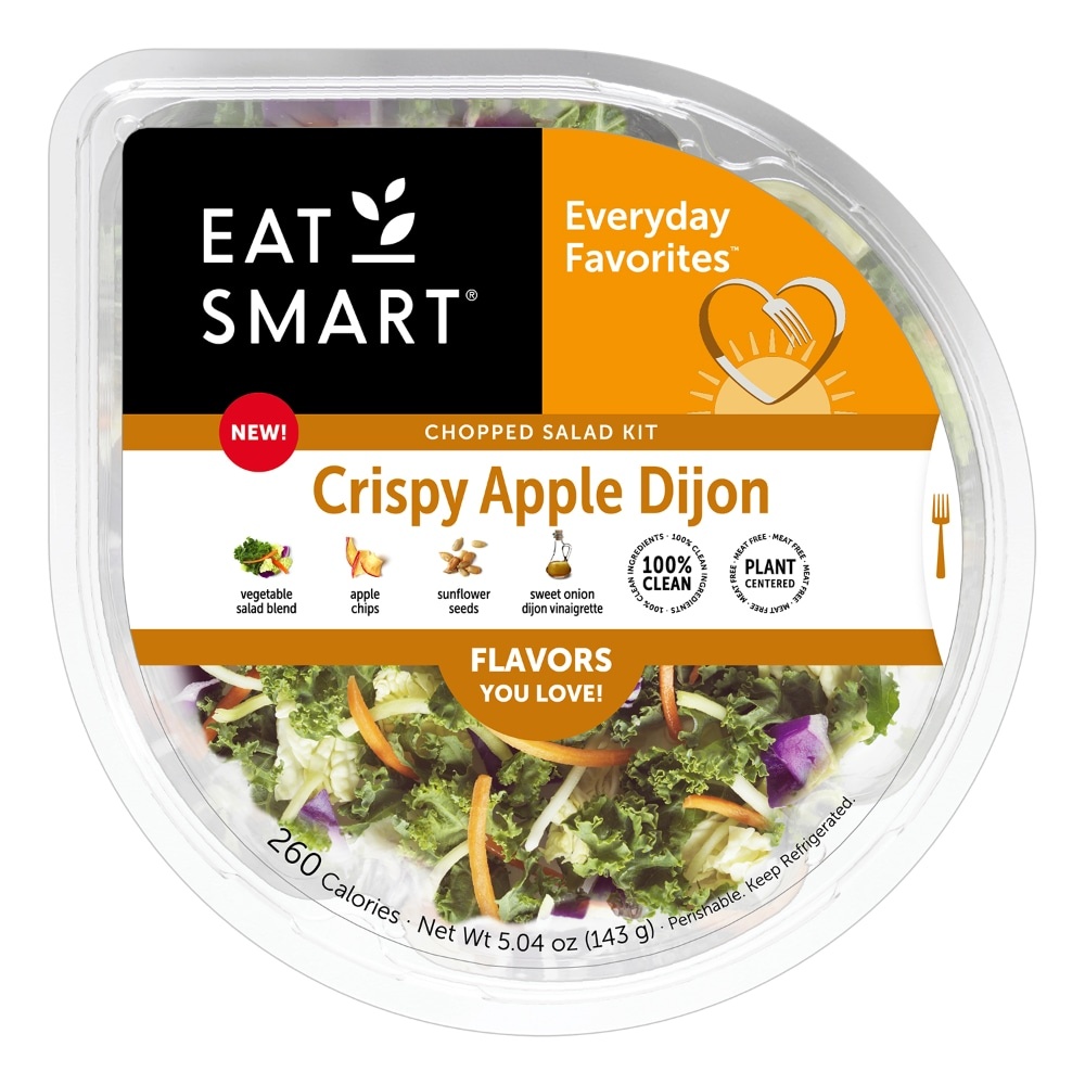 slide 1 of 1, Eat Smart Everyday Favorites Crispy Apple Dijon Vegetable Salad Kit, 5.04 oz