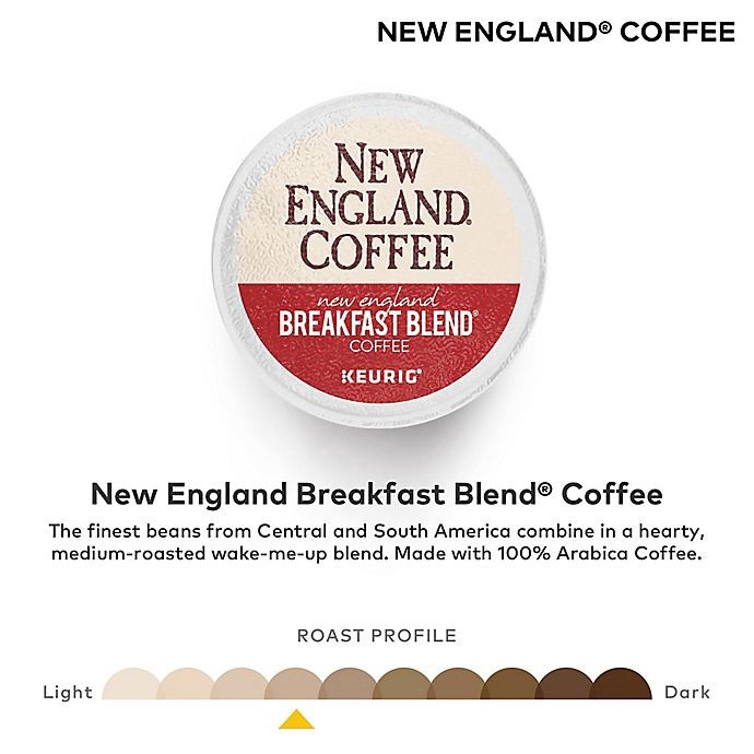 slide 3 of 6, New England Coffee New England Breakfast Blend Coffee Keurig K-Cup Pods, 18 ct