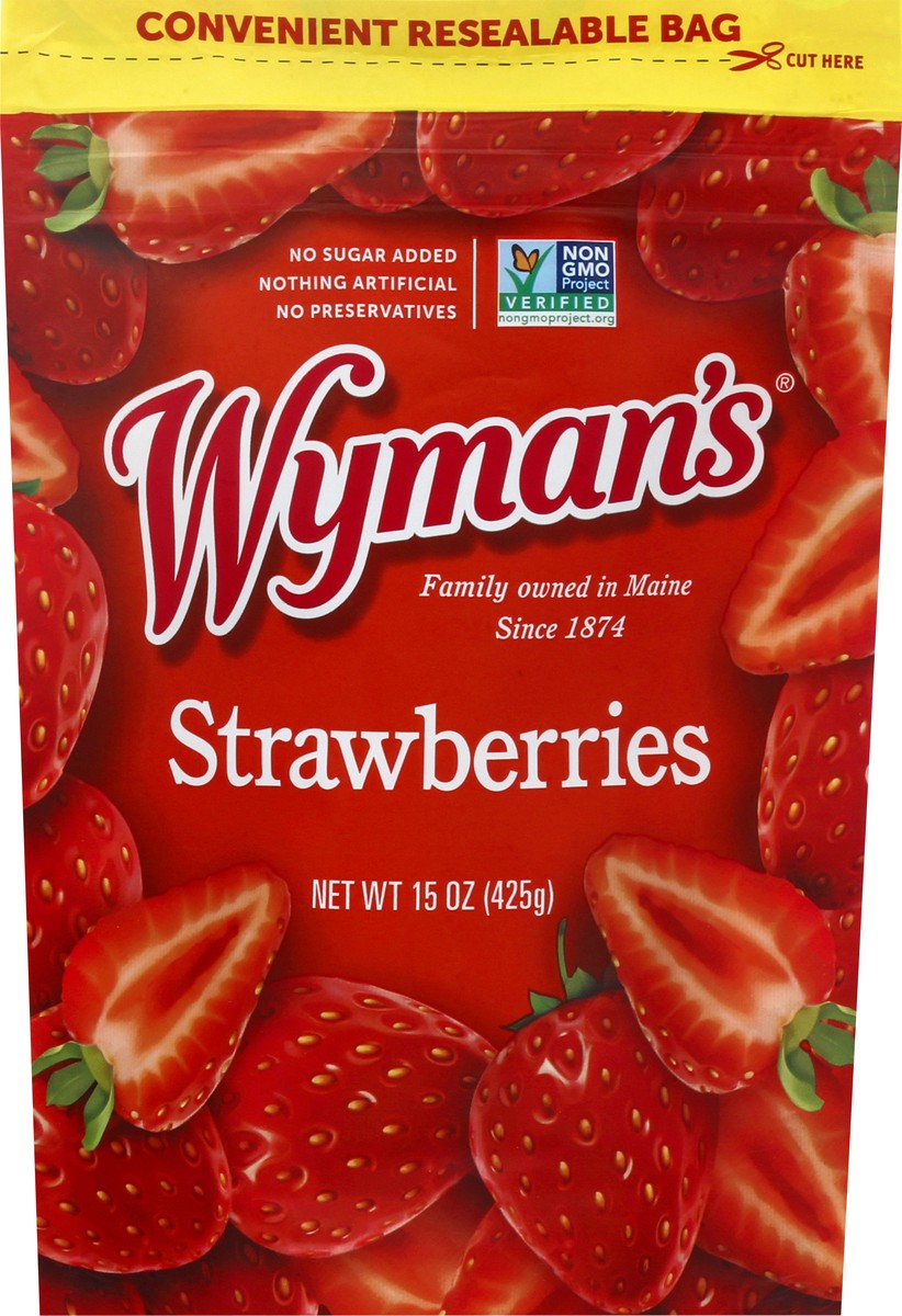 slide 1 of 6, Wyman's Strawberries 15 oz, 15 oz