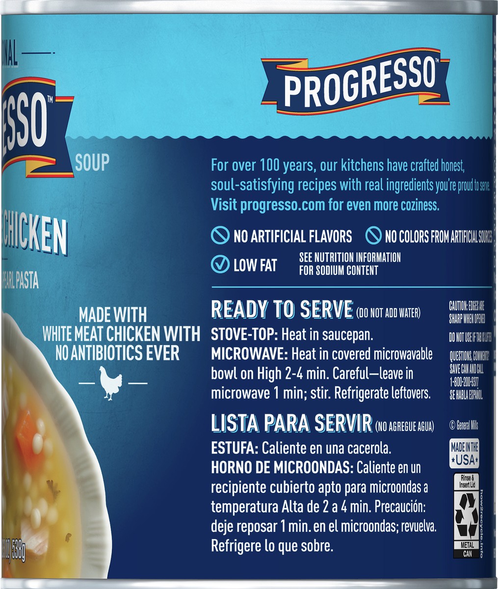 slide 3 of 9, Progresso Traditional, Chicken with Vegetables & Pastina Pasta Canned Soup, 19 oz., 19 oz