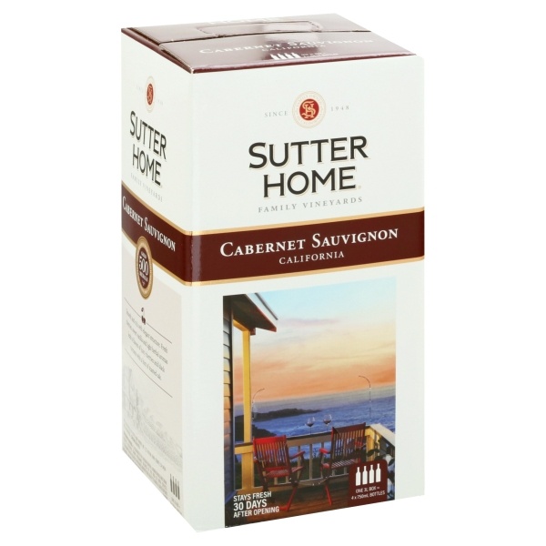 slide 1 of 1, Sutter Home Cabernet Sauvignon, 3 liter