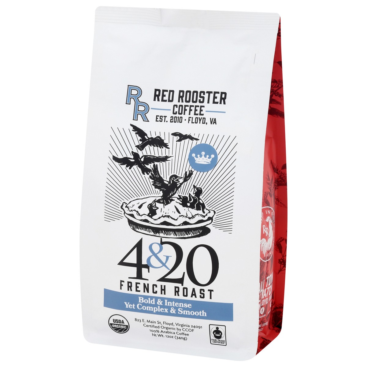 slide 4 of 4, Red Rooster Coffee French Roast Coffee 12 oz, 12 oz