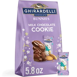 Ghirardelli Milk Chocolate Cookie Bunnies, 5.8 oz Bag