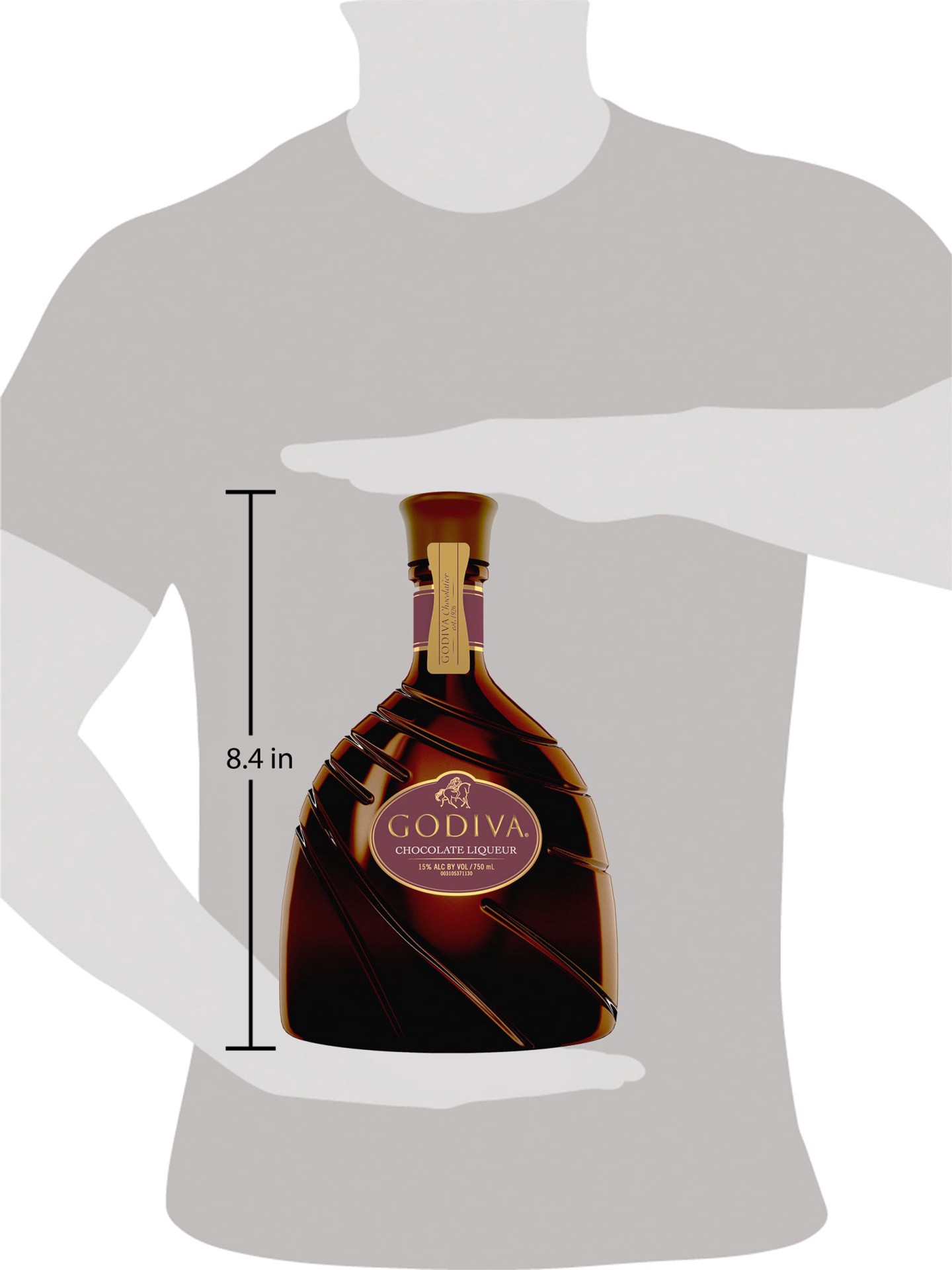 slide 8 of 10, Godiva Chocolate Cordial Liqueur, 750 ml