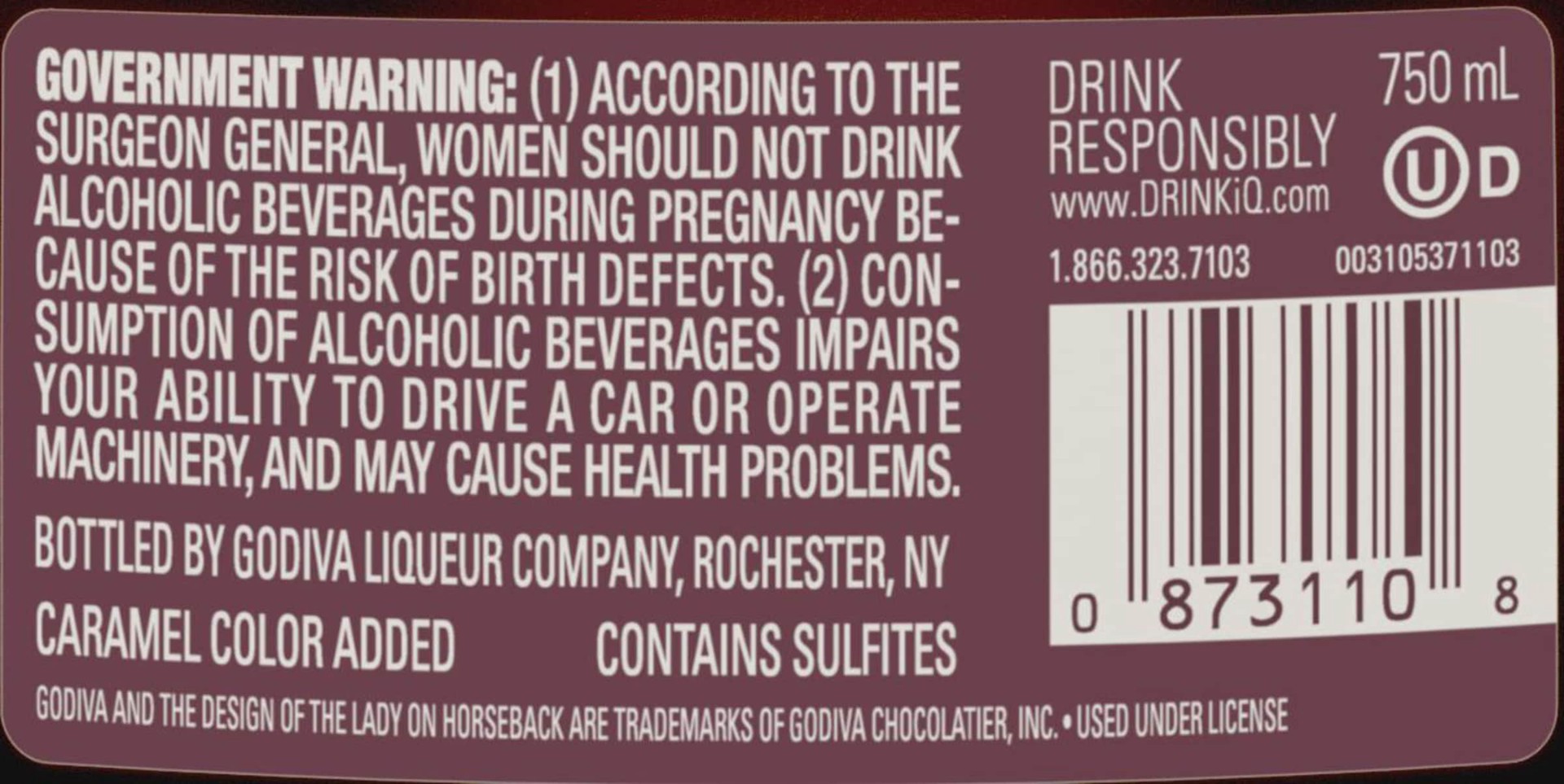 slide 2 of 10, Godiva Chocolate Cordial Liqueur, 750 ml