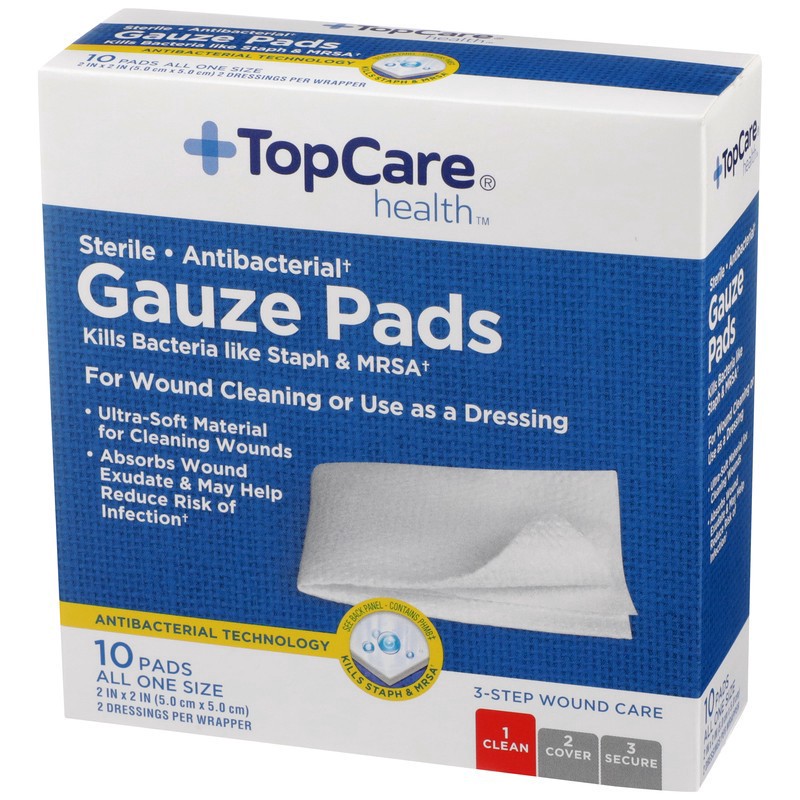 slide 3 of 4, Tc Gauze Antib Pads, 10 ct