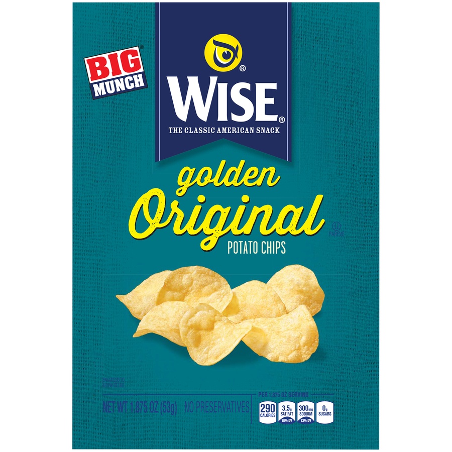 slide 1 of 6, Wise Big Munch Original Chips, 1.875 oz