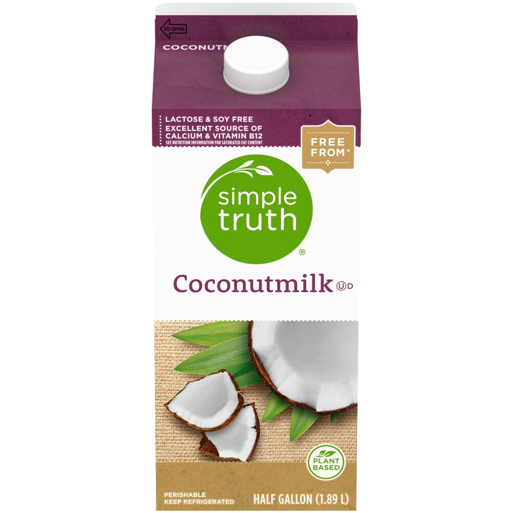 slide 1 of 1, Simple Truth Coconutmilk, 1/2 gal