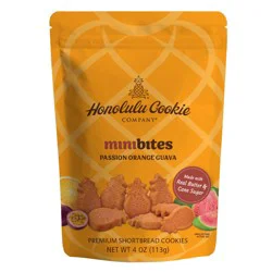Honolulu Cookie Company Passion Orange Guava Mini Shortbread Cookies