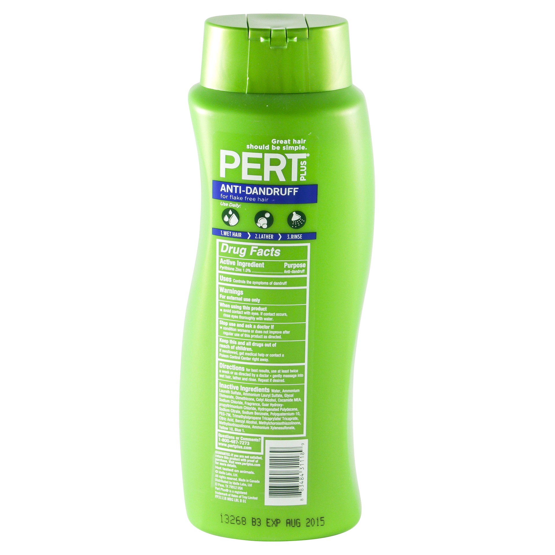 slide 5 of 5, Pert Plus 2-in-1 Anti Dandruff Shampoo & Conditioner, 25.4 oz