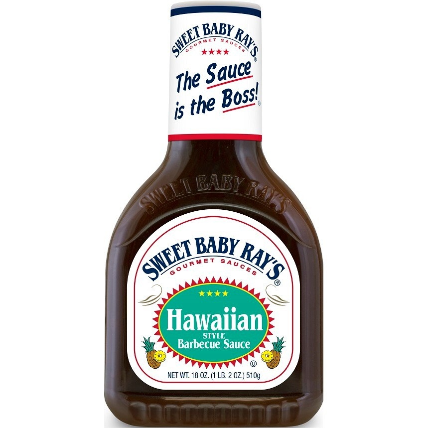 slide 1 of 4, Sweet Baby Ray's Hawaiian Barbeque Sauce, 18 oz