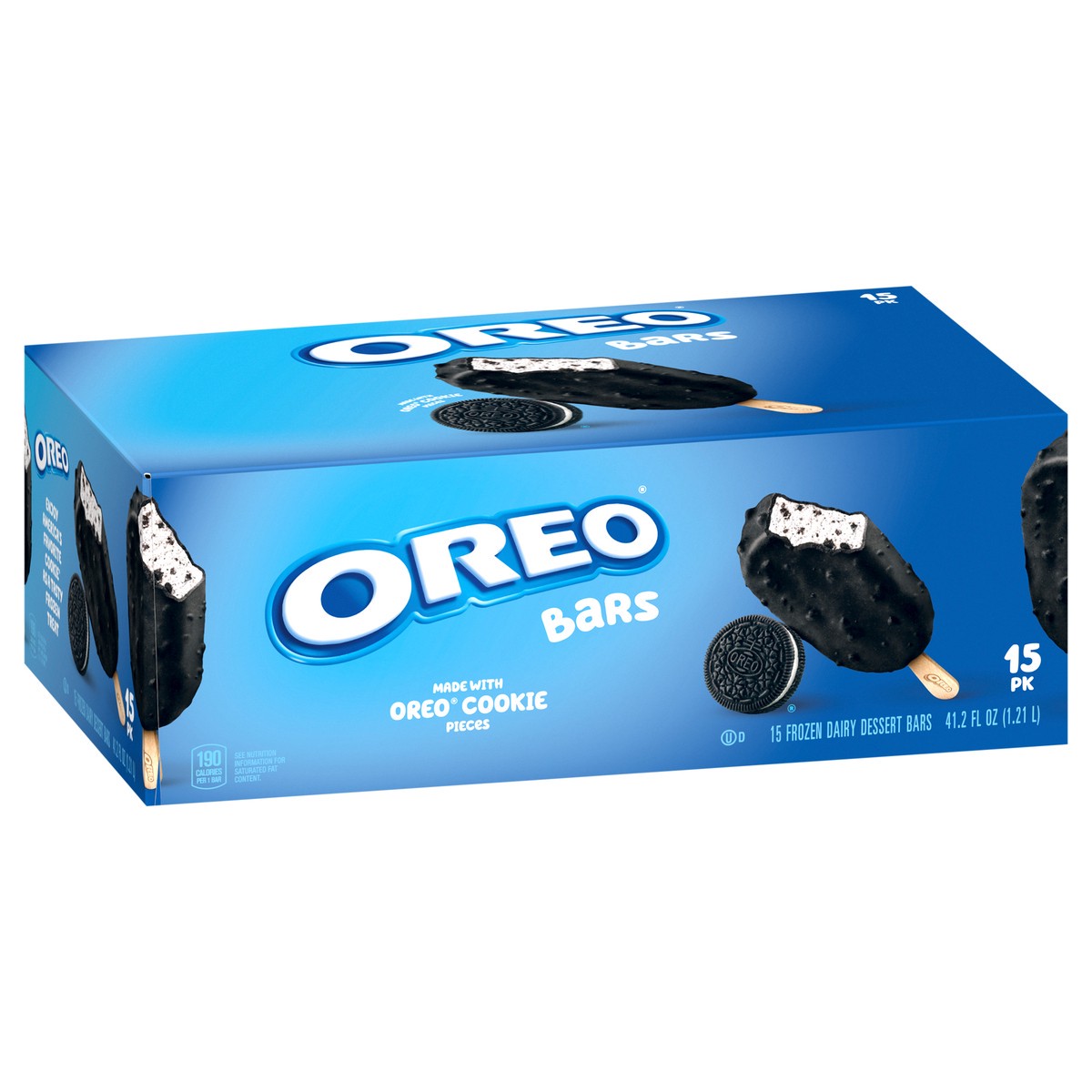 slide 6 of 9, Oreo Frozen Dairy Dessert Bars 15 ea, 15 ct