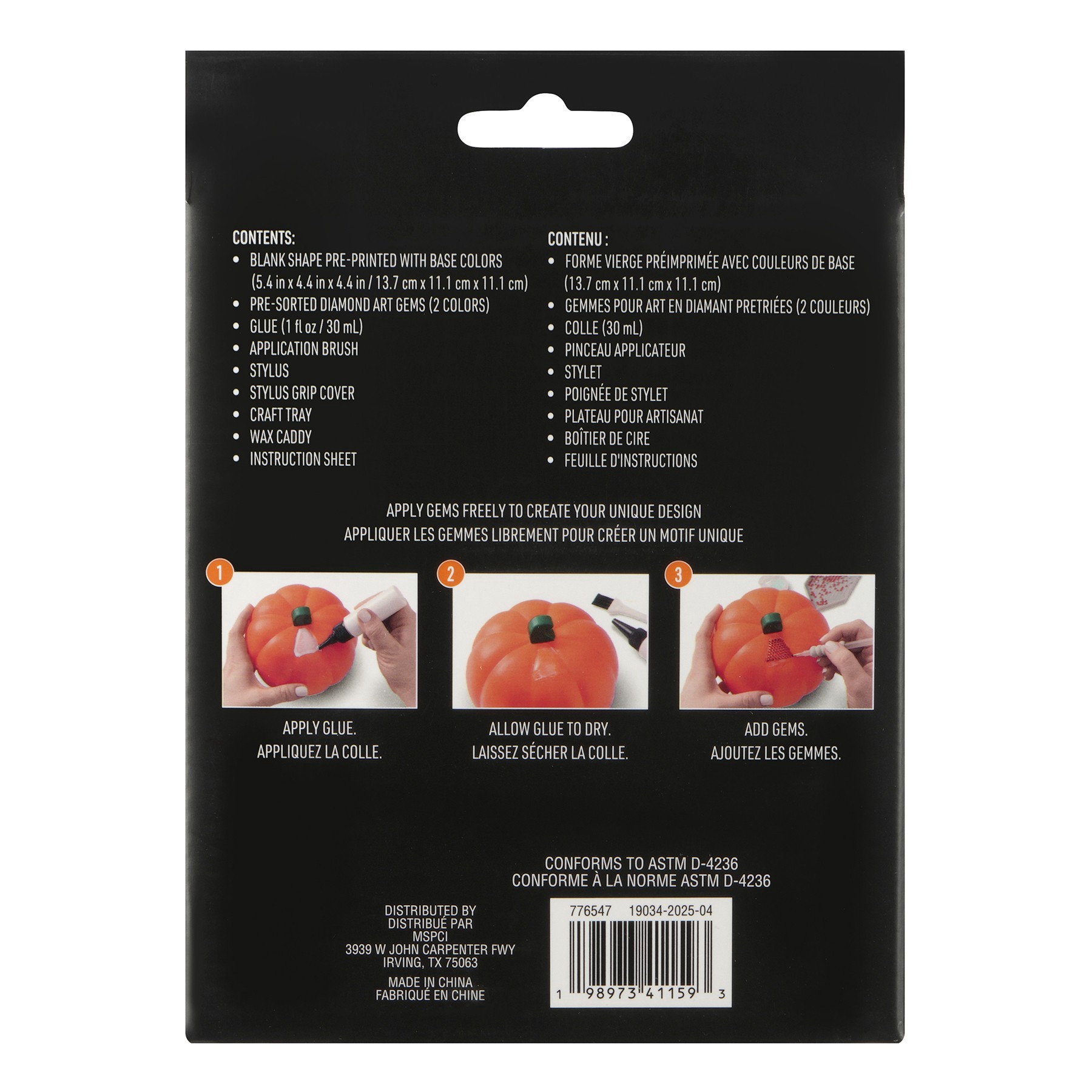 slide 2 of 4, 5.5" Crystal Ball Light-Up 3d Diamond Art Kit By Make Market, 5.5 in