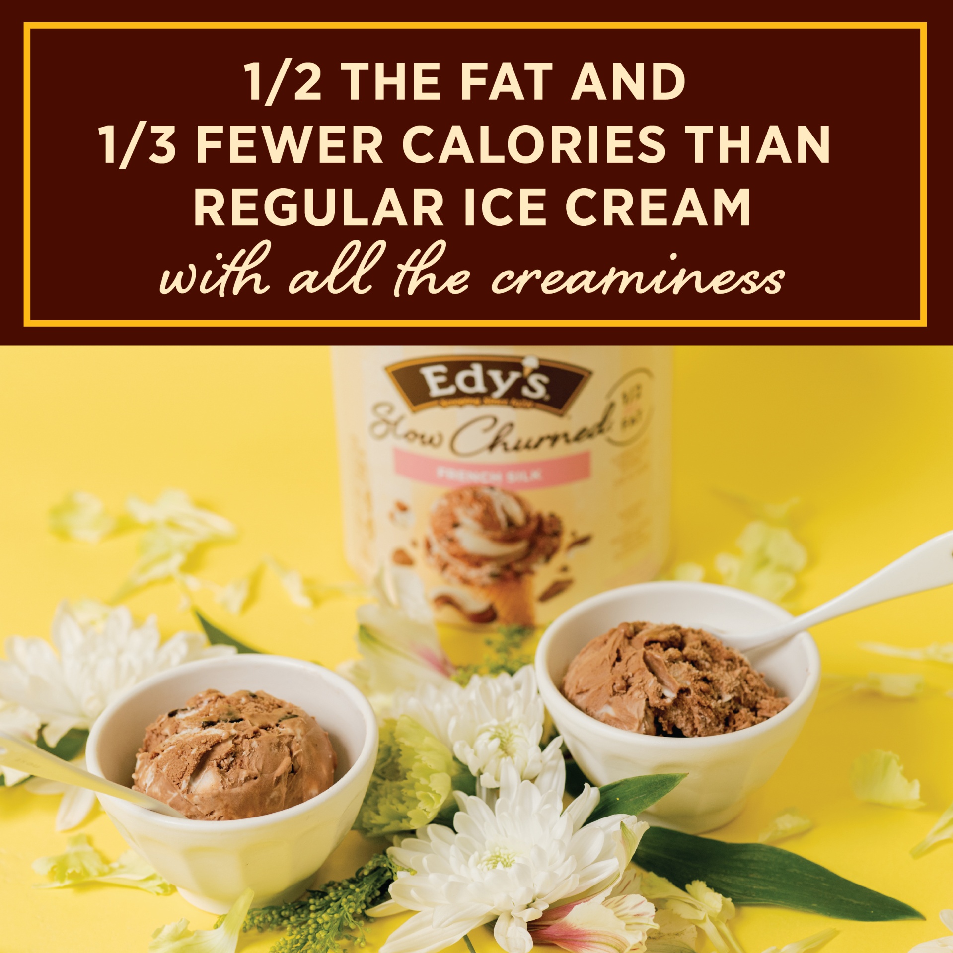 slide 5 of 7, Edy's Slow Churned French Silk Light Ice Cream, 1.5 qt