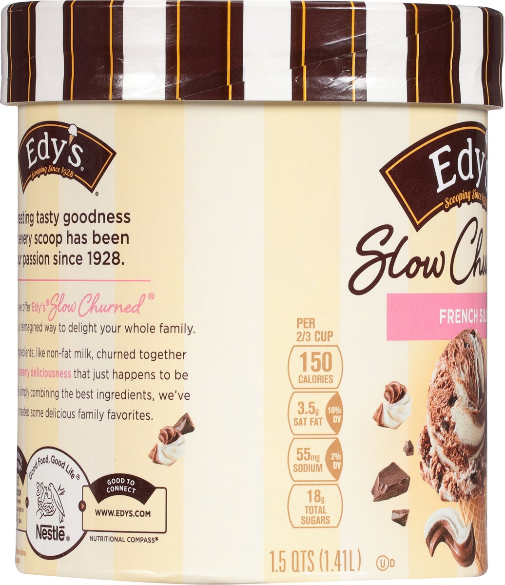 slide 9 of 9, Edy's Slow Churned Light French Silk Ice Cream 1.5 qt, 1.5 qt