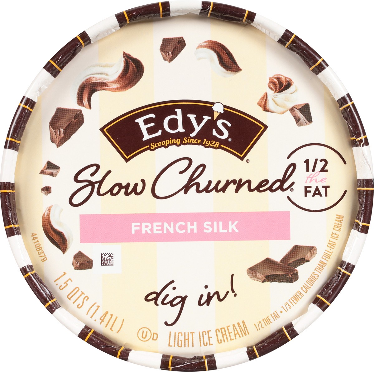 slide 5 of 9, Edy's Slow Churned Light French Silk Ice Cream 1.5 qt, 1.5 qt