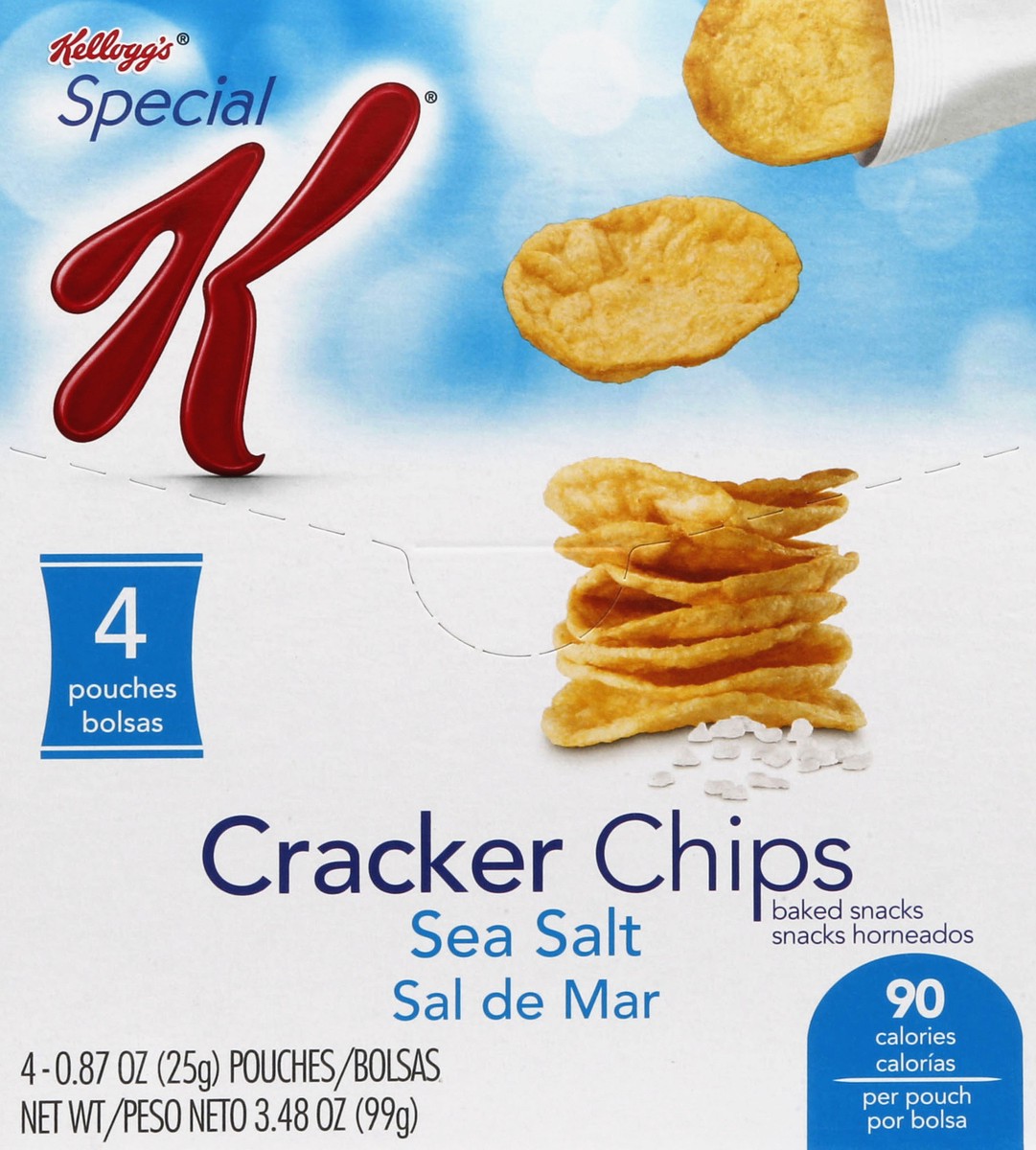 slide 5 of 6, Special K Sea Salt Cracker Chips, 4 ct; 0.87 oz