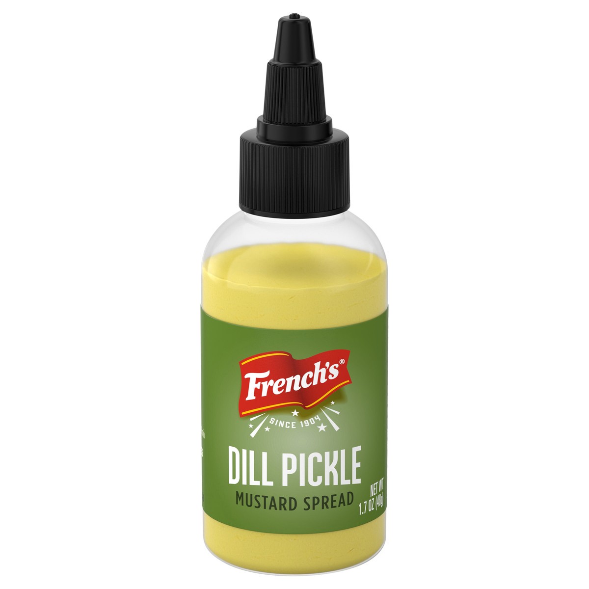 slide 1 of 12, French's Dill Pickle Mini Mustard Spread, 1.7 oz, 1.7 oz
